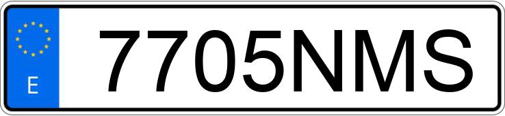 Numer rejestracyjny 7705NMS posiada AUDI Q3 SPORTBACK