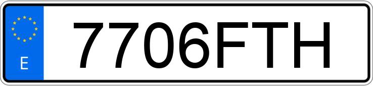 Numer rejestracyjny 7706FTH posiada NISSAN INTERSTAR