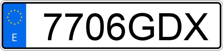 Numer rejestracyjny 7706GDX posiada MITSUBISHI OUTLANDER