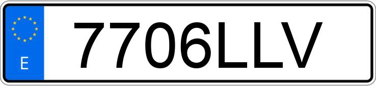 Numer rejestracyjny 7706LLV posiada VOLKSWAGEN SCIROCCO