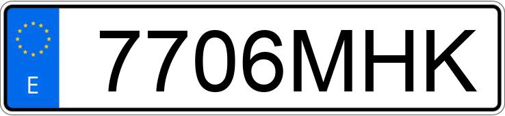 Numer rejestracyjny 7706MHK posiada HYUNDAI I20