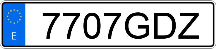 Numer rejestracyjny 7707GDZ posiada BMW SERIE 3