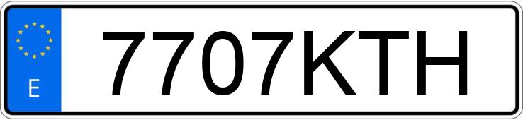 Numer rejestracyjny 7707KTH posiada VOLKSWAGEN GOLF Numer rejestracyjny 7707KTH posiada VOLKSWAGEN GOLF