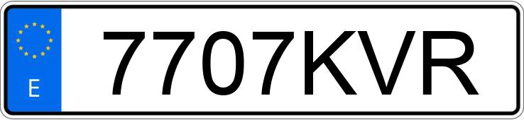 Numer rejestracyjny 7707KVR posiada CITROEN C3