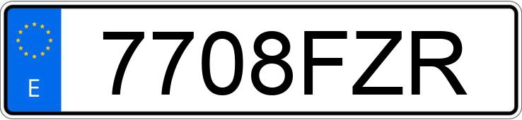 Numer rejestracyjny 7708FZR posiada FORD FOCUS