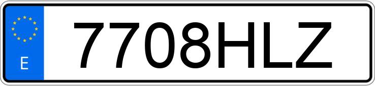 Numer rejestracyjny 7708HLZ posiada AUDI A3 SPORTBACK