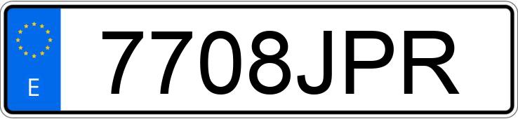 Numer rejestracyjny 7708JPR posiada OPEL CORSA