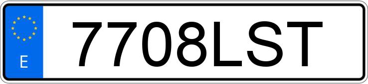 Die Registrierungsnummer 7708LST hat BMW SERIE 1