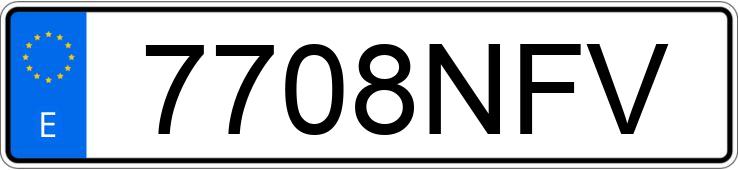 Numer rejestracyjny 7708NFV posiada BMW X3