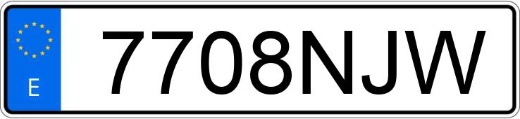 Numer rejestracyjny 7708NJW posiada RENAULT MASTER