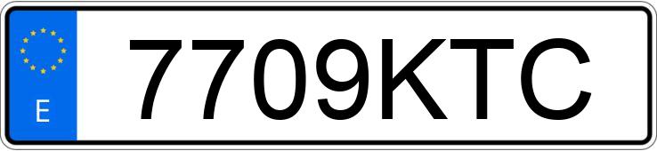 Numer rejestracyjny 7709KTC posiada FORD KUGA