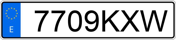 Numer rejestracyjny 7709KXW posiada RENAULT KANGOO