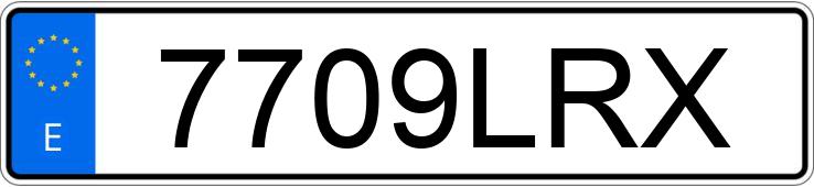 Numer rejestracyjny 7709LRX posiada LAND ROVER DISCOVERY SPORT