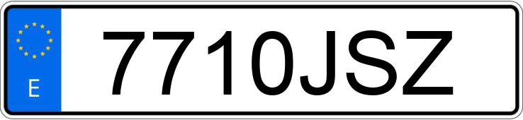 Numer rejestracyjny 7710JSZ posiada PEUGEOT 208