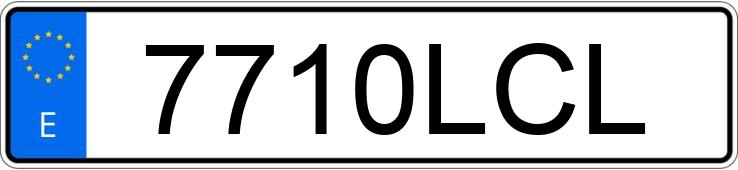 Numer rejestracyjny 7710LCL posiada PEUGEOT EXPERT