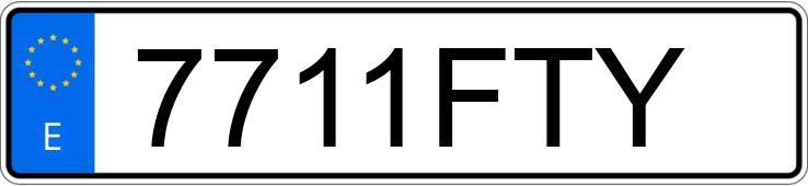 Numer rejestracyjny 7711FTY posiada BMW SERIE 3