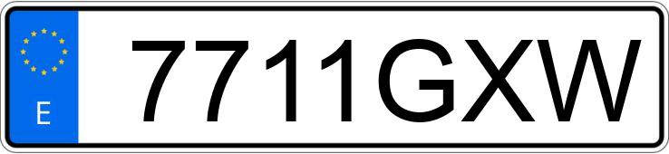 Numer rejestracyjny 7711GXW posiada AUDI Q7