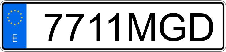 Numer rejestracyjny 7711MGD posiada RENAULT CLIO