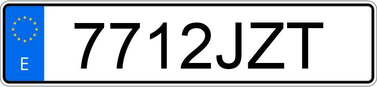 Numer rejestracyjny 7712JZT posiada CITROEN C-ELYSEE