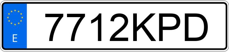 Numer rejestracyjny 7712KPD posiada HONDA CBF 125