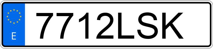 Numer rejestracyjny 7712LSK posiada MERCEDES CLA (118)