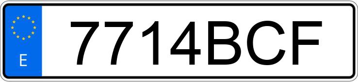 Numer rejestracyjny 7714BCF posiada FIAT DUCATO