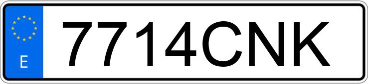 Numer rejestracyjny 7714CNK posiada RENAULT CLIO