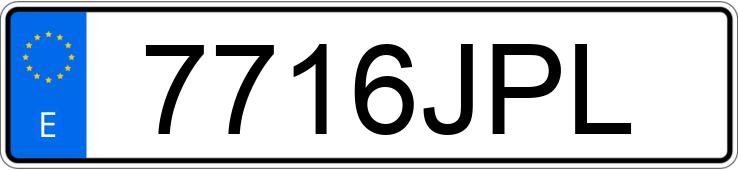 Numer rejestracyjny 7716JPL posiada MERCEDES A (176)