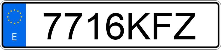 Pirat drogowy w pojeździe o numerach rejestracyjnych 7716KFZ Pirat drogowy w pojeździe o numerach rejestracyjnych 7716KFZ