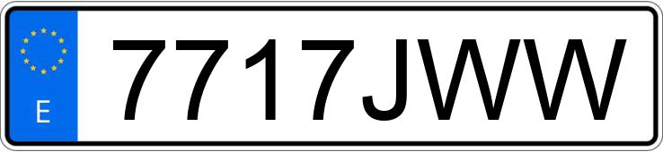 Numer rejestracyjny 7717JWW posiada SEAT LEON