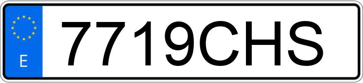 Numer rejestracyjny 7719CHS posiada BMW SERIE 3