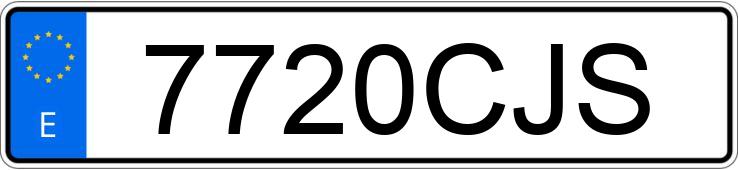 Numer rejestracyjny 7720CJS posiada PEUGEOT PARTNER Numer rejestracyjny 7720CJS posiada PEUGEOT PARTNER