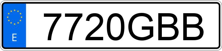 Numer rejestracyjny 7720GBB posiada FORD FIESTA