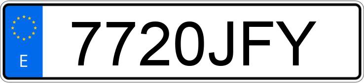 Numer rejestracyjny 7720JFY posiada RENAULT CLIO