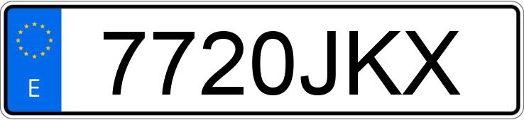 Numer rejestracyjny 7720JKX posiada CITROEN C4 GRAND PICASSO