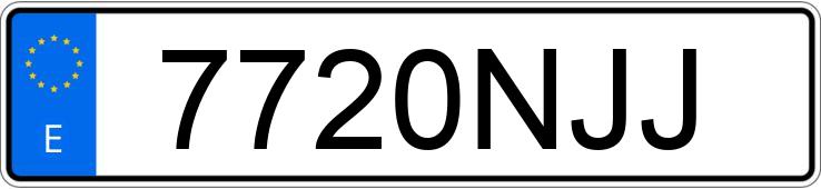 Numer rejestracyjny 7720NJJ posiada TOYOTA HILUX