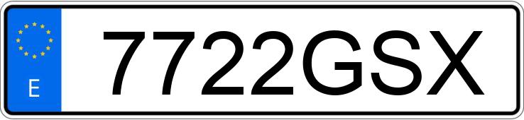 Numer rejestracyjny 7722GSX posiada FIAT PUNTO Numer rejestracyjny 7722GSX posiada FIAT PUNTO