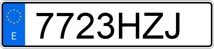 Numer rejestracyjny 7723HZJ posiada BMW SERIE 3