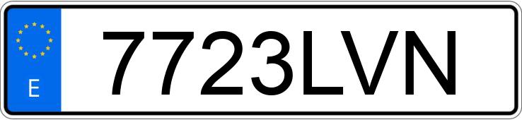 Pirat drogowy w pojeździe o numerach rejestracyjnych 7723LVN