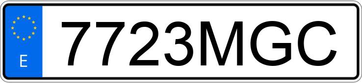 Numer rejestracyjny 7723MGC posiada VOLKSWAGEN TIGUAN ALLSPACE