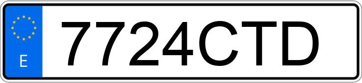 Numer rejestracyjny 7724CTD posiada VOLKSWAGEN TOUAREG