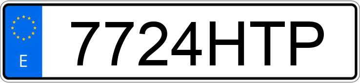 Numer rejestracyjny 7724HTP posiada VOLKSWAGEN CRAFTER