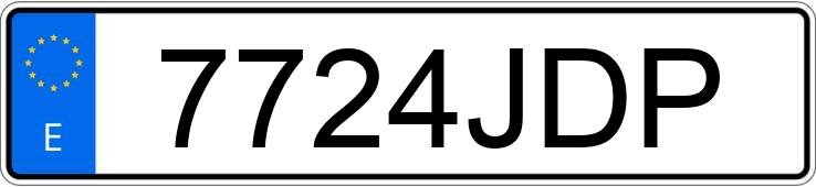 Numer rejestracyjny 7724JDP posiada PEUGEOT 308