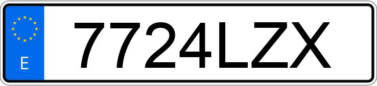 Numer rejestracyjny 7724LZX posiada BMW SERIE 1