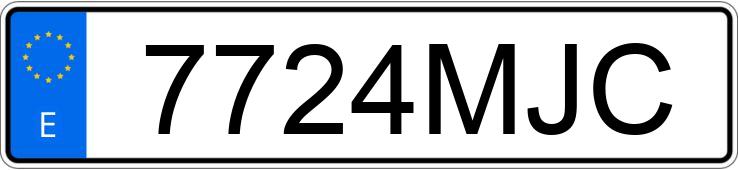 Numer rejestracyjny 7724MJC posiada KYMCO AGILITY S