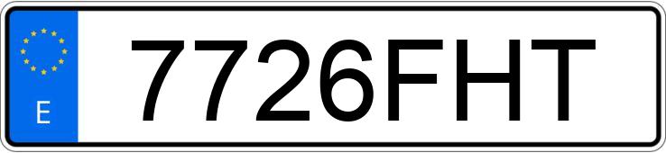 Numer rejestracyjny 7726FHT posiada SEAT IBIZA