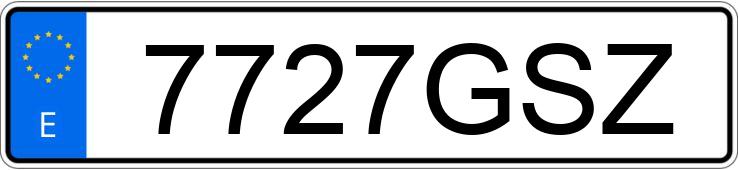 Numer rejestracyjny 7727GSZ posiada SEAT LEON