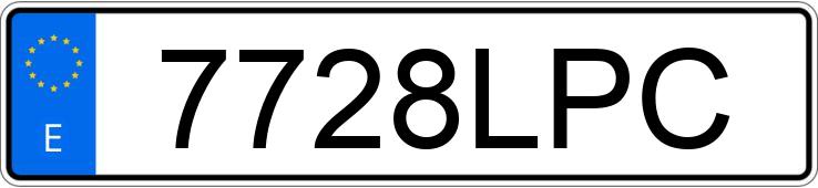 Numer rejestracyjny 7728LPC posiada BMW X4