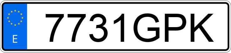 Numer rejestracyjny 7731GPK posiada CHEVROLET-GM AVEO