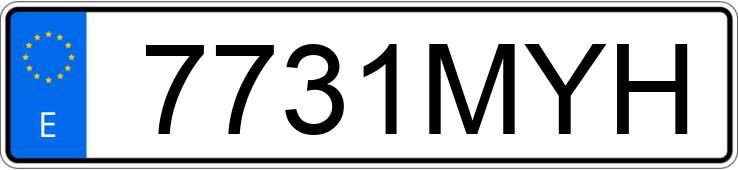 Numer rejestracyjny 7731MYH posiada BMW SERIE 1